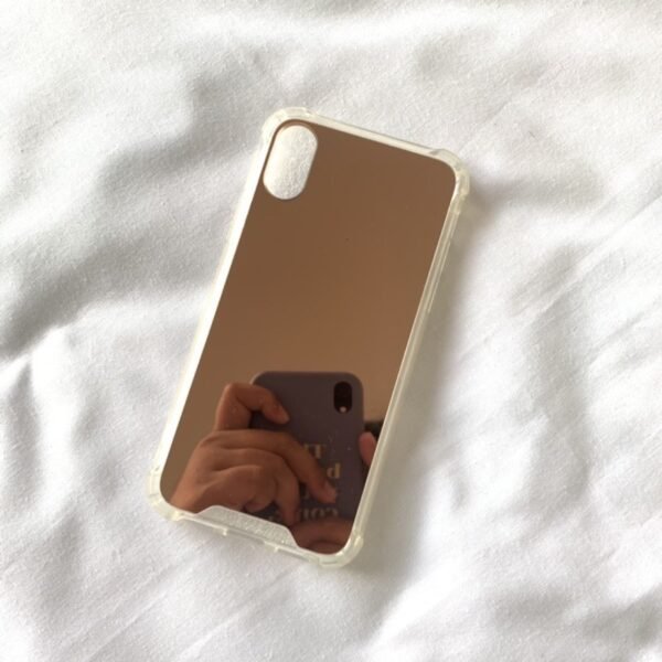 iPhone Xs Max Uyumlu Gold Aynalı Kılıf