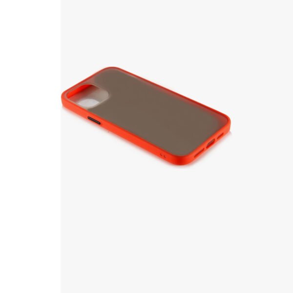 iPhone 11Pro Max Uyumlu Turuncu Kenar Mat Siyah Kılıf