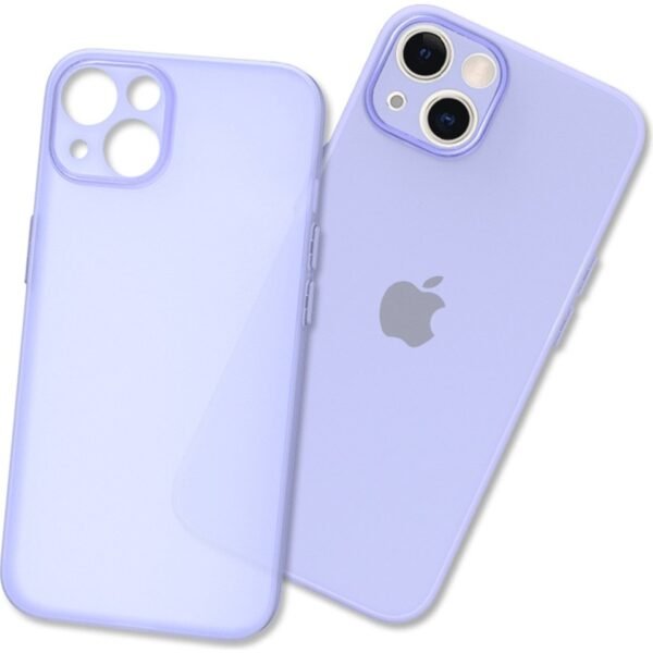 iPhone 14 Uyumlu Ultra İnce Lila Kılıf