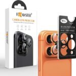 Fixmaster iPhone 17 Pro ve 17 Pro Max Uyumlu Kamera Lens Koruyucu, Kozmik Turuncu, Orijinal Rengiyle Kusursuz Uyum, Darbe Emici, 9H Temperli Cam, Kolay Kurulum, Anti-Reflection Kaplama, Metal Çerçeve