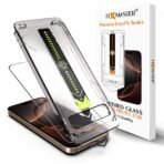 iPhone 13 Pro Max Uyumlu Fixmaster Premium Easy Fix Kolay Takma Aparatlı, Toz Bırakmayan Yüksek Kaliteli ve Dayanıklı Aluminosilikat Temperli Cam Ekran Koruyucu - Görsel 5