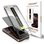iPhone Xs Uyumlu Fixmaster Premium Easy Fix Kolay Takma Aparatlı Hayalet (Privacy) Cam Ekran Koruyucu, Toz Bırakmayan Yüksek Kaliteli ve Dayanıklı Aluminosilikat Cam