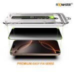 iPhone 13 Pro Max Uyumlu Fixmaster Premium Easy Fix Kolay Takma Aparatlı, Toz Bırakmayan Yüksek Kaliteli ve Dayanıklı Aluminosilikat Temperli Cam Ekran Koruyucu - Görsel 2