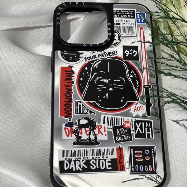 iPhone 11 Uyumlu Mirror Dark Side Desenli Silikon Kılıf