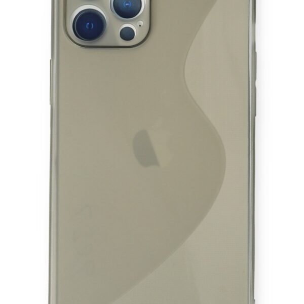 iPhone 12 Pro Max Silikon Gri Kılıf