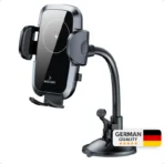 Kablosuz Şarjlı Vantuzlu Araç İçi Telefon Tutucu 15W -Vakumlu Akrobat Araba Telefon Tutacağı - Görsel 2