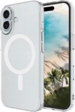 Fixmaster iPhone 17 İçin Magsafe ile Uyumlu Şarj Özellikli Şeffaf Kamera Çerçeveli Porto Kapak Sararmaya Dayanıklı Kılıf