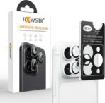 Fixmaster iPhone 17 Pro ve 17 Pro Max Uyumlu Kamera Lens Koruyucu, Gümüş, Orijinal Rengiyle Kusursuz Uyum, Darbe Emici, 9H Temperli Cam, Kolay Kurulum, Anti-Reflection Kaplama, Metal Çerçeve (Kopya)