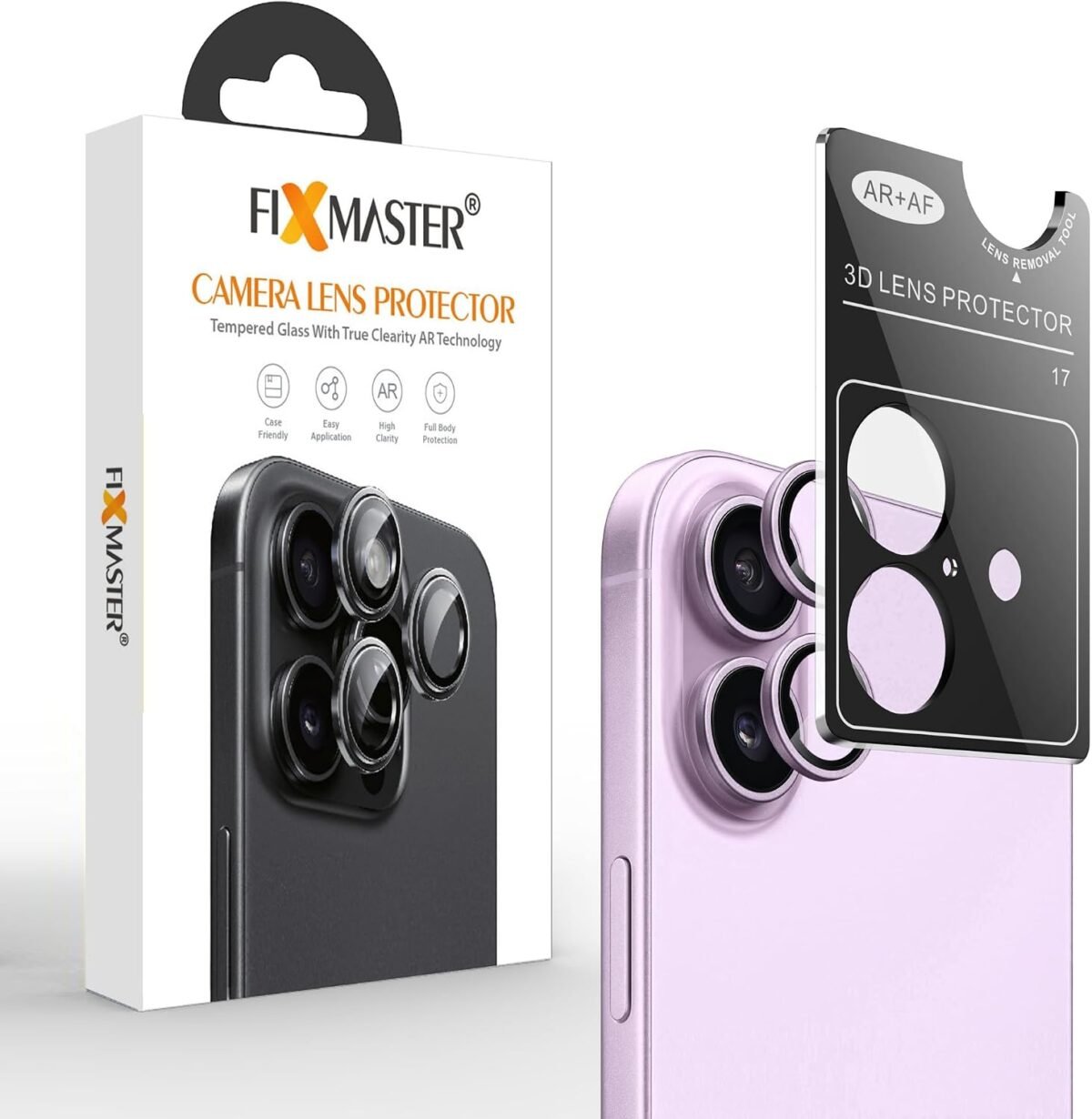 Fixmaster iphone 17 Uyumlu Kamera Lens Koruyucu, Lavanta, Orijinal Rengiyle Kusursuz Uyum, Darbe Emici, 9H Temperli Cam, Kolay Kurulum, Anti-Reflection Kaplama, Metal Çerçeve (Kopya) - Görsel 3