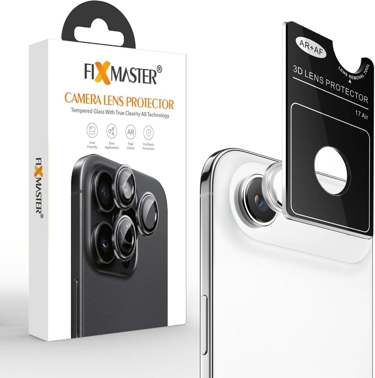 Fixmaster iphone 17 Air Uyumlu Kamera Lens Koruyucu, Pamuk Beyazı, Orijinal Rengiyle Kusursuz Uyum, Darbe Emici, 9H Temperli Cam, Kolay Kurulum, Anti-Reflection Kaplama, Metal Çerçeve (Kopya) (Kopya) - Görsel 3