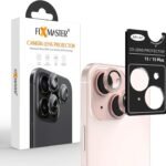 Fixmaster iphone 15-15 Plus Uyumlu Kamera Lens Koruyucu, Pembe, Orijinal Rengiyle Kusursuz Uyum, Darbe Emici, 9H Temperli Cam, Kolay Kurulum, Anti-Reflection Kaplama, Metal Çerçeve